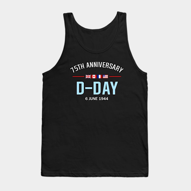 D-Day 75 Year Anniversary Tank Top by SeattleDesignCompany